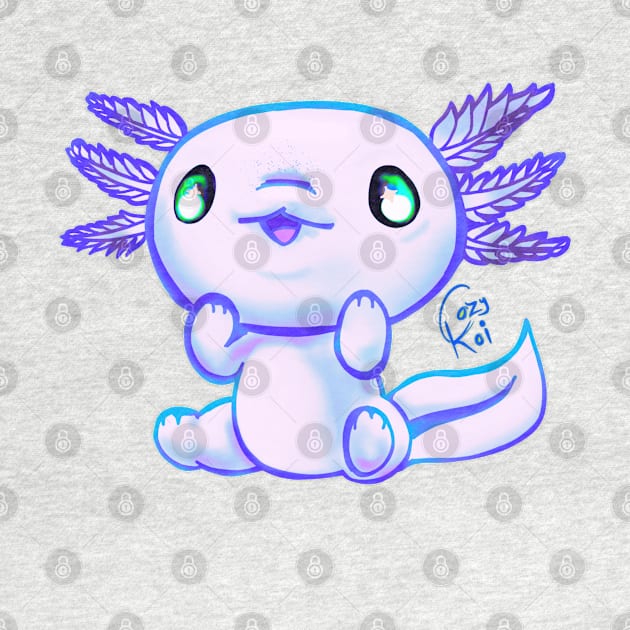 Cutie Axolotl Snow by Cozy Koi Creations